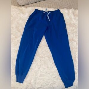 Figs royal blue High Waisted Uman Relaxed Jogger Scrub Pants L